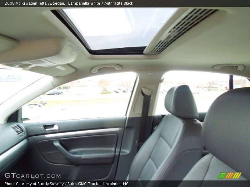 Campanella White / Anthracite Black 2008 Volkswagen Jetta SE Sedan