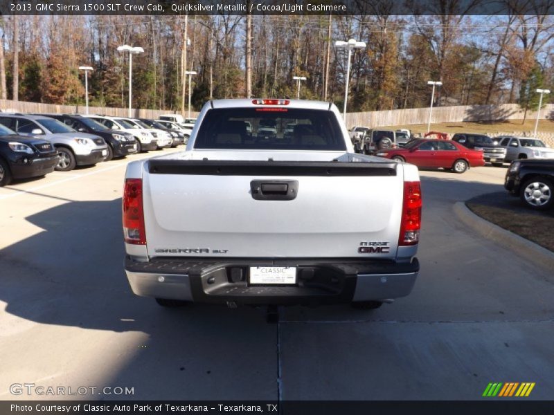 Quicksilver Metallic / Cocoa/Light Cashmere 2013 GMC Sierra 1500 SLT Crew Cab