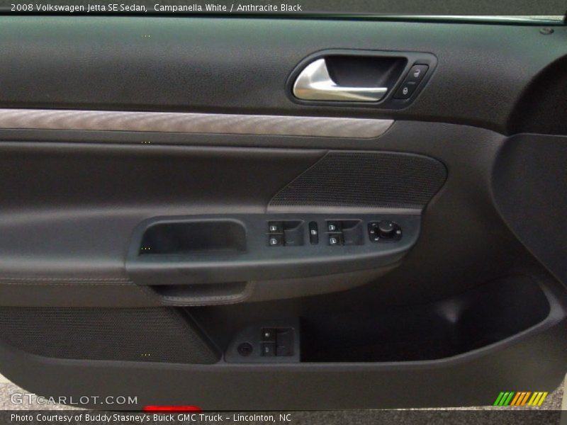 Campanella White / Anthracite Black 2008 Volkswagen Jetta SE Sedan