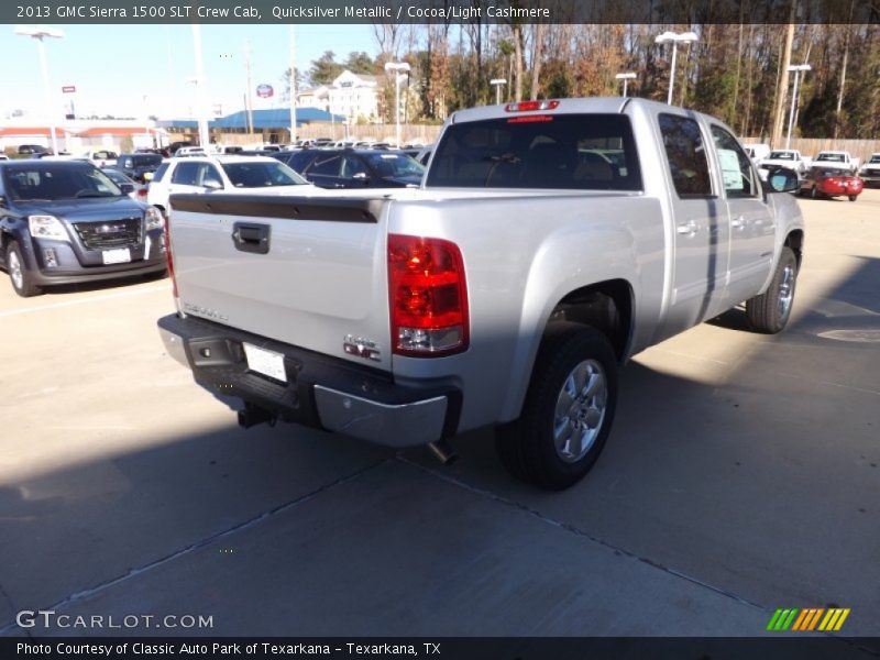 Quicksilver Metallic / Cocoa/Light Cashmere 2013 GMC Sierra 1500 SLT Crew Cab