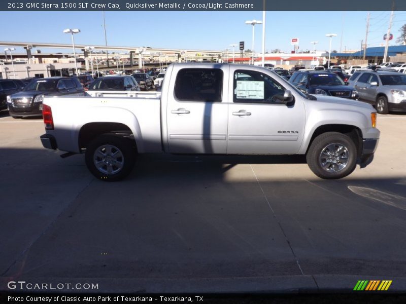 Quicksilver Metallic / Cocoa/Light Cashmere 2013 GMC Sierra 1500 SLT Crew Cab
