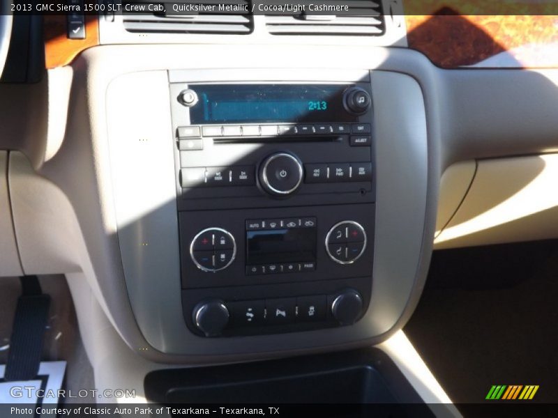 Quicksilver Metallic / Cocoa/Light Cashmere 2013 GMC Sierra 1500 SLT Crew Cab