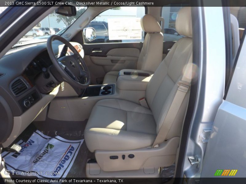 Quicksilver Metallic / Cocoa/Light Cashmere 2013 GMC Sierra 1500 SLT Crew Cab