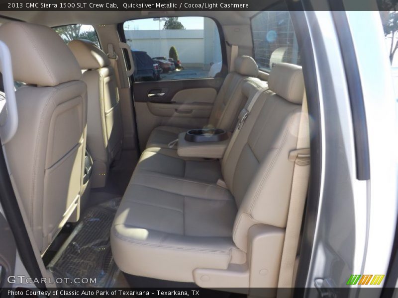 Quicksilver Metallic / Cocoa/Light Cashmere 2013 GMC Sierra 1500 SLT Crew Cab