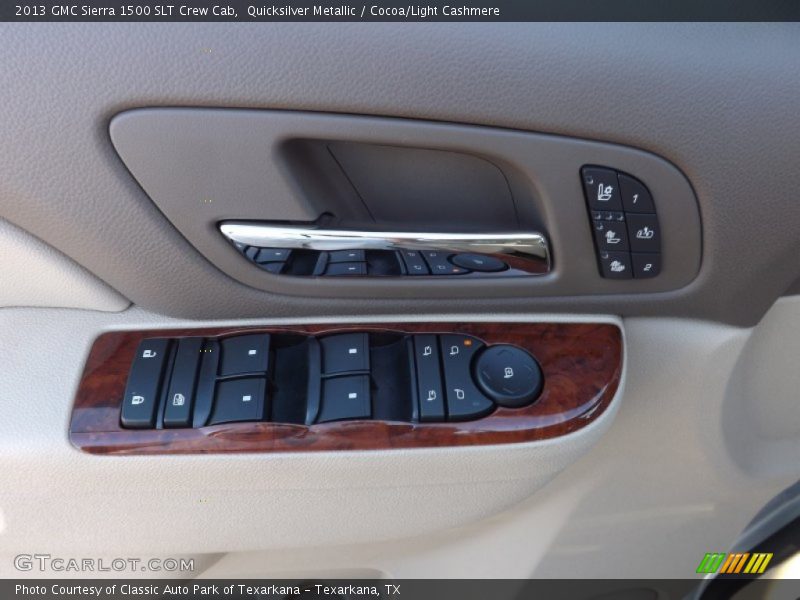 Quicksilver Metallic / Cocoa/Light Cashmere 2013 GMC Sierra 1500 SLT Crew Cab