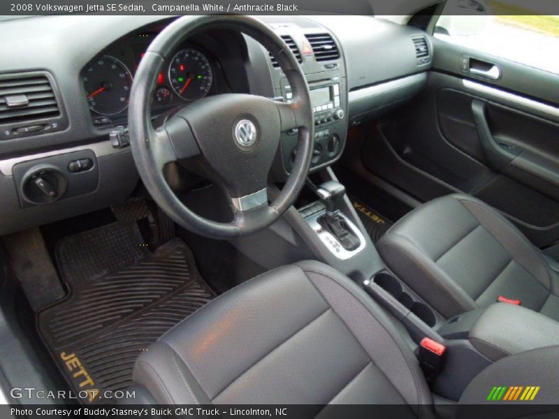 Campanella White / Anthracite Black 2008 Volkswagen Jetta SE Sedan