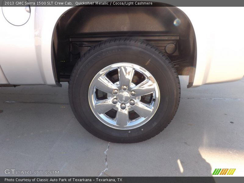 Quicksilver Metallic / Cocoa/Light Cashmere 2013 GMC Sierra 1500 SLT Crew Cab