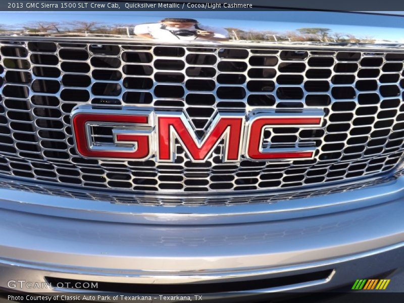 Quicksilver Metallic / Cocoa/Light Cashmere 2013 GMC Sierra 1500 SLT Crew Cab