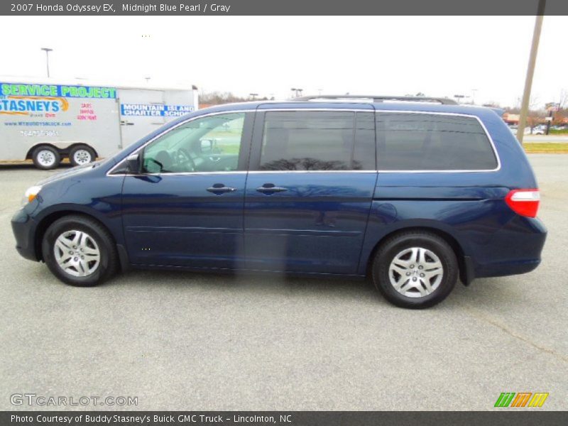 Midnight Blue Pearl / Gray 2007 Honda Odyssey EX
