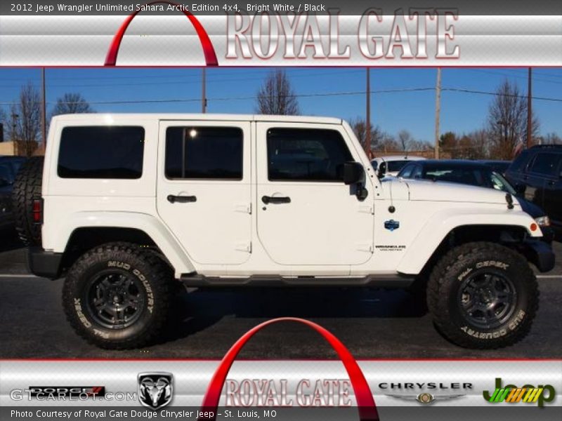 Bright White / Black 2012 Jeep Wrangler Unlimited Sahara Arctic Edition 4x4