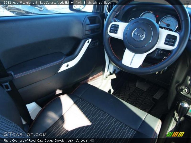 Bright White / Black 2012 Jeep Wrangler Unlimited Sahara Arctic Edition 4x4