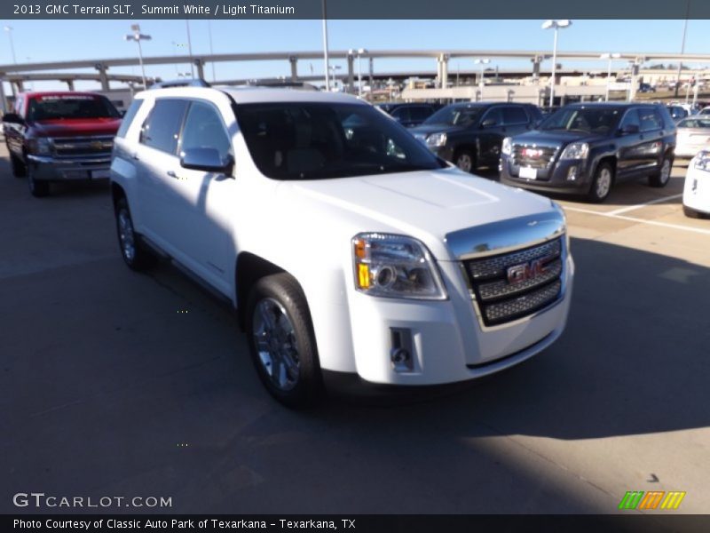 Summit White / Light Titanium 2013 GMC Terrain SLT