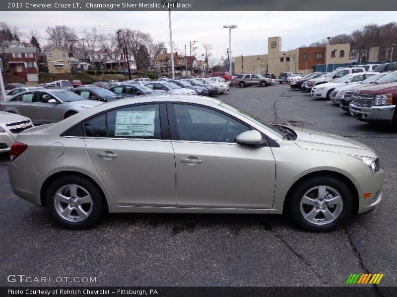 Champagne Silver Metallic / Jet Black 2013 Chevrolet Cruze LT