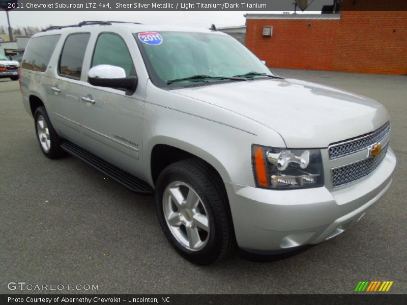 Sheer Silver Metallic / Light Titanium/Dark Titanium 2011 Chevrolet Suburban LTZ 4x4