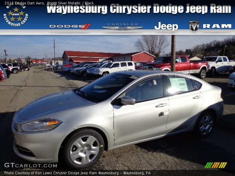 Bright Silver Metallic / Black 2013 Dodge Dart Aero
