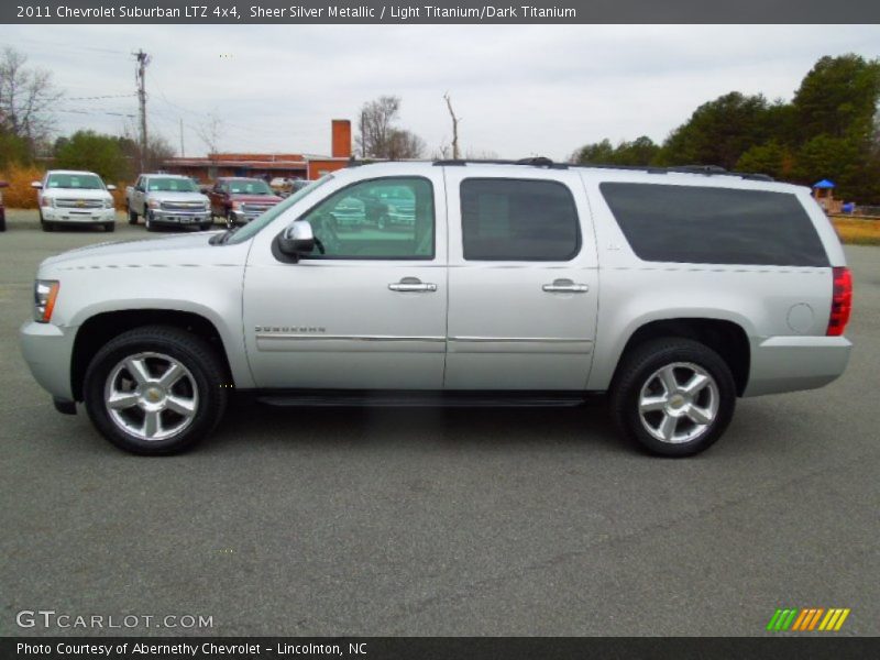 Sheer Silver Metallic / Light Titanium/Dark Titanium 2011 Chevrolet Suburban LTZ 4x4