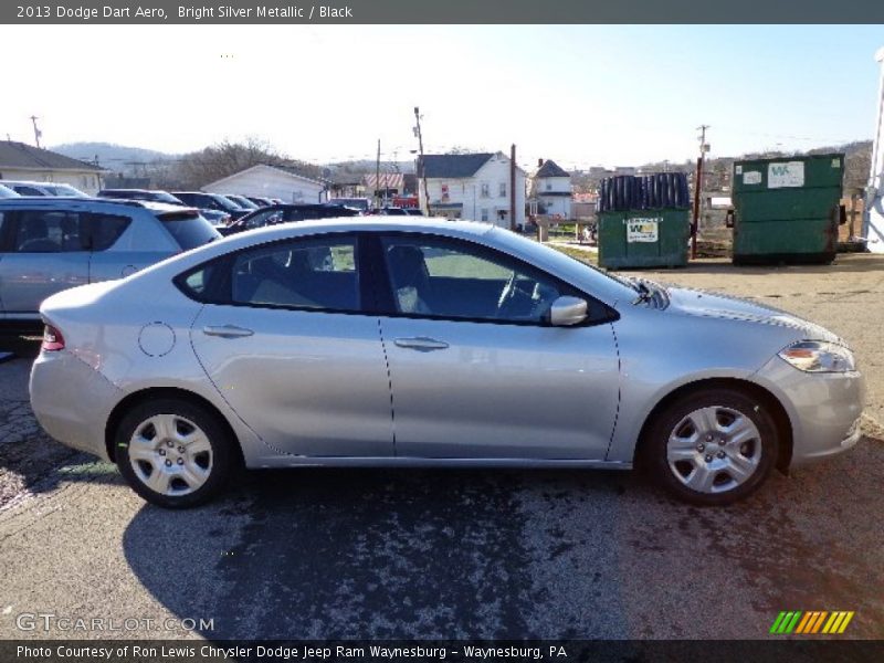 Bright Silver Metallic / Black 2013 Dodge Dart Aero