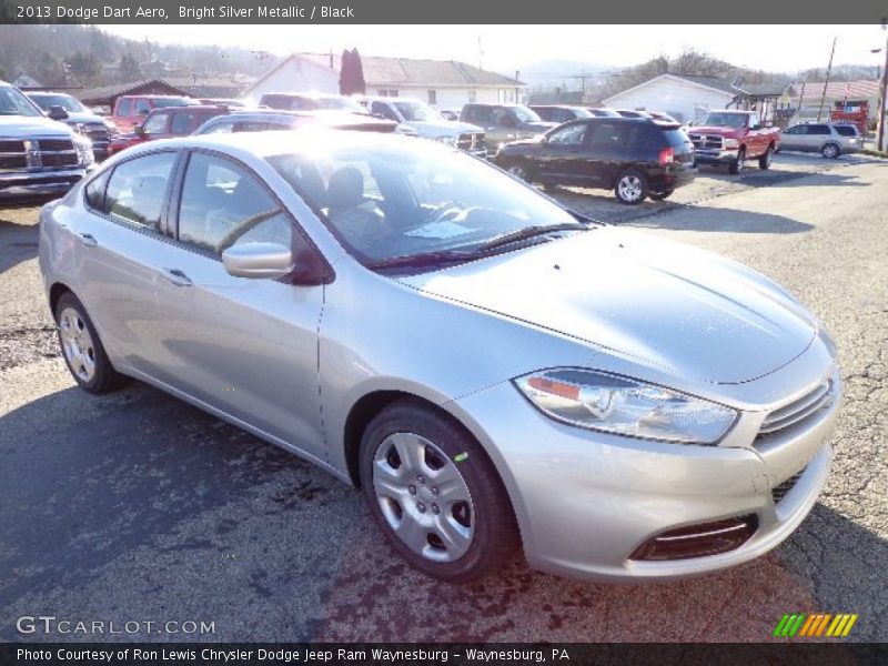 Bright Silver Metallic / Black 2013 Dodge Dart Aero