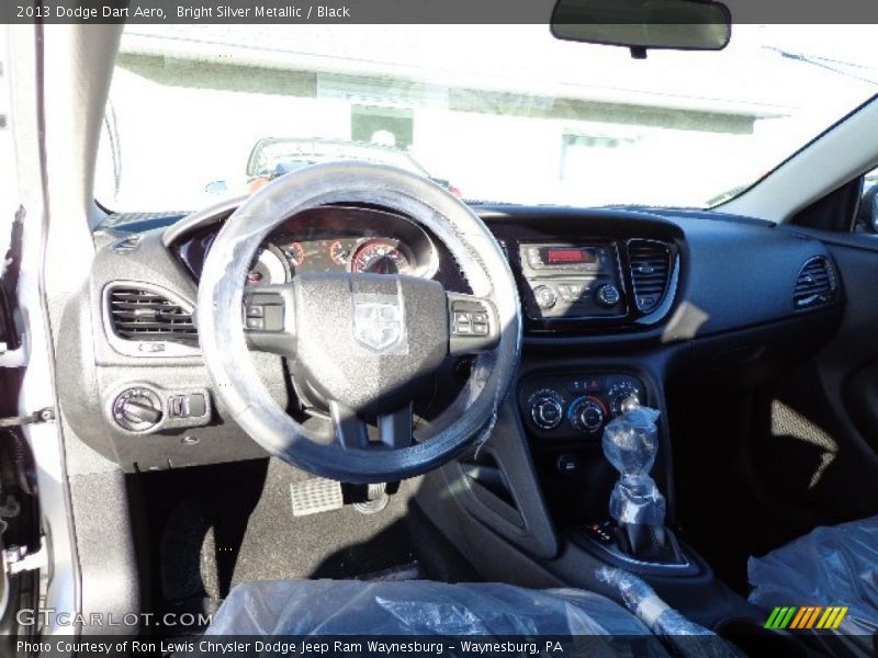 Bright Silver Metallic / Black 2013 Dodge Dart Aero