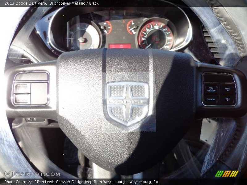 Bright Silver Metallic / Black 2013 Dodge Dart Aero