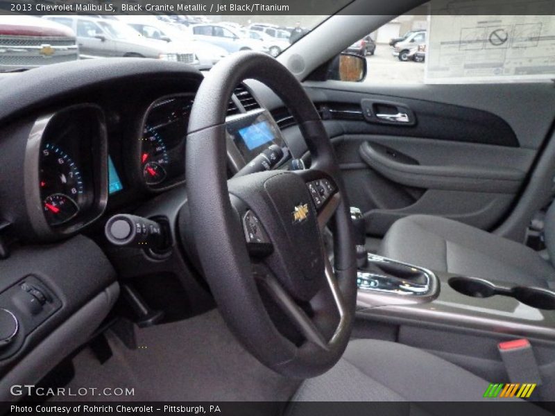 Black Granite Metallic / Jet Black/Titanium 2013 Chevrolet Malibu LS