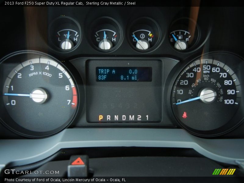  2013 F250 Super Duty XL Regular Cab XL Regular Cab Gauges