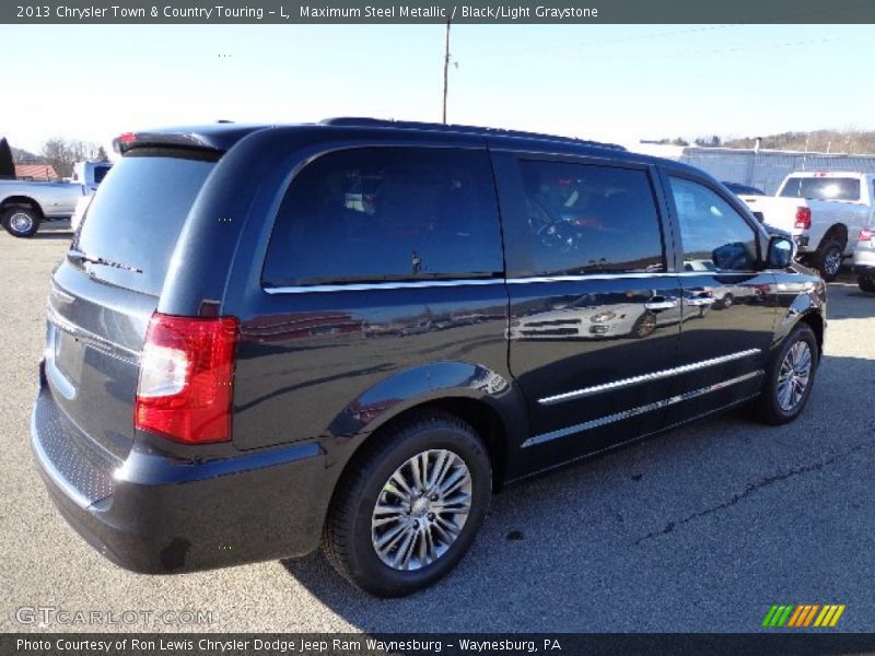Maximum Steel Metallic / Black/Light Graystone 2013 Chrysler Town & Country Touring - L