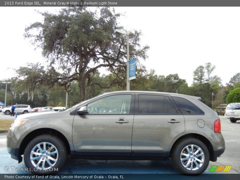 Mineral Gray Metallic / Medium Light Stone 2013 Ford Edge SEL