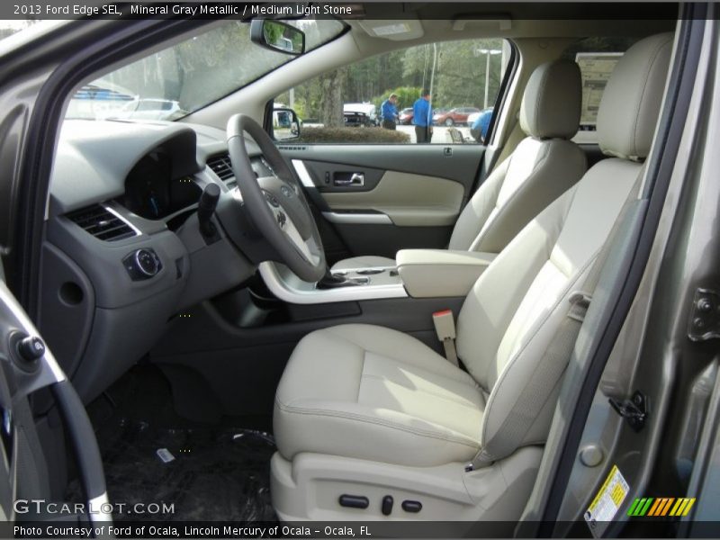 Mineral Gray Metallic / Medium Light Stone 2013 Ford Edge SEL
