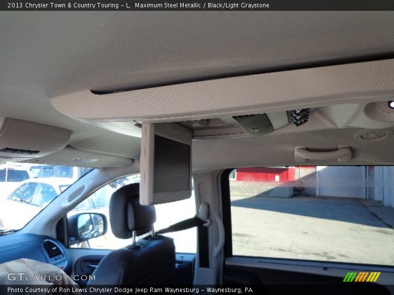 Maximum Steel Metallic / Black/Light Graystone 2013 Chrysler Town & Country Touring - L