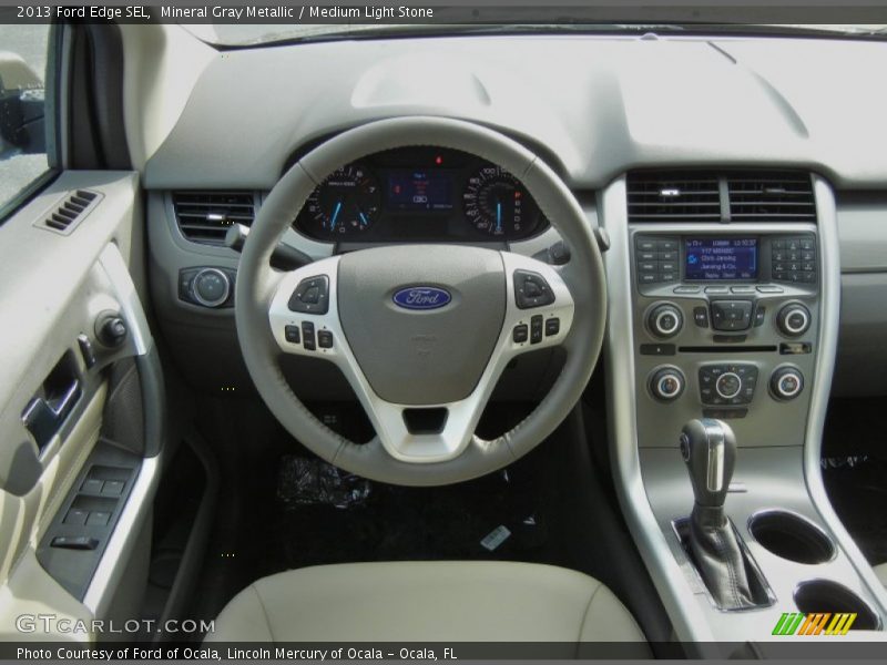 Mineral Gray Metallic / Medium Light Stone 2013 Ford Edge SEL