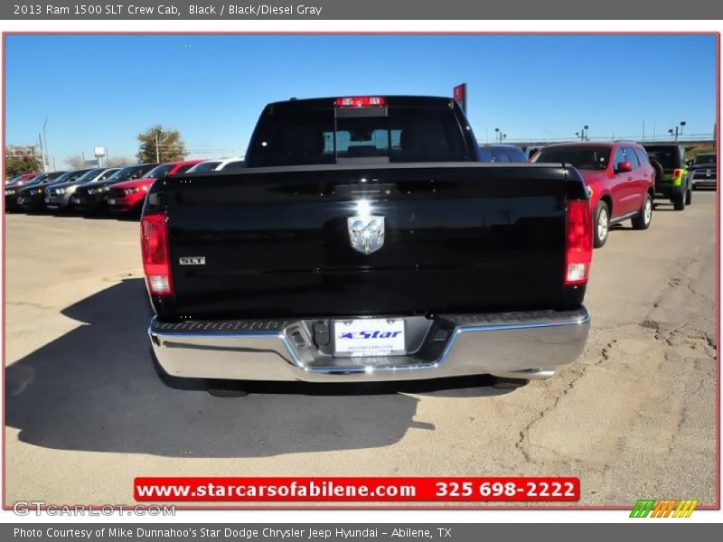 Black / Black/Diesel Gray 2013 Ram 1500 SLT Crew Cab