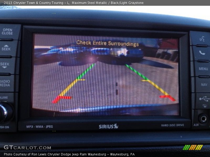 Maximum Steel Metallic / Black/Light Graystone 2013 Chrysler Town & Country Touring - L