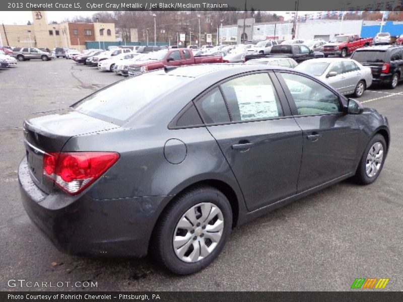 Cyber Gray Metallic / Jet Black/Medium Titanium 2013 Chevrolet Cruze LS
