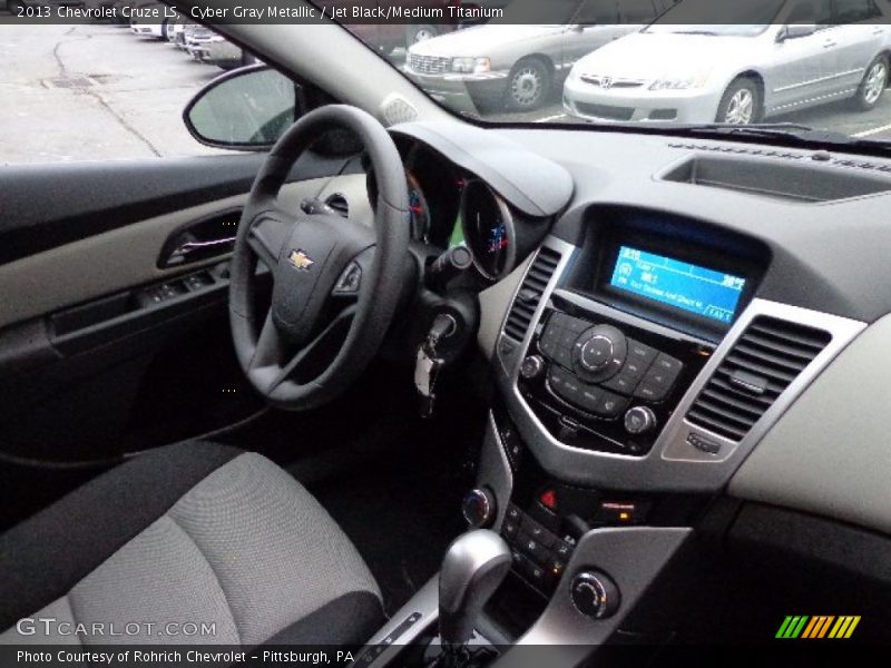 Cyber Gray Metallic / Jet Black/Medium Titanium 2013 Chevrolet Cruze LS