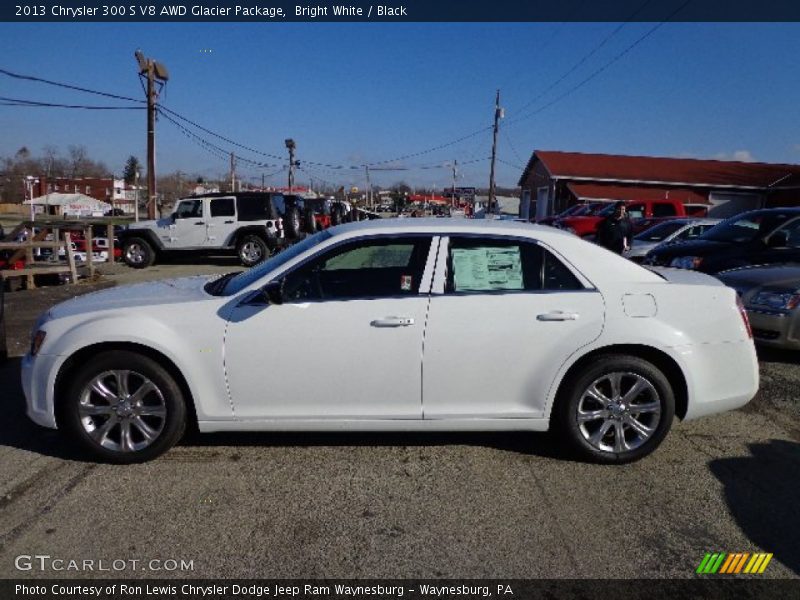 Bright White / Black 2013 Chrysler 300 S V8 AWD Glacier Package