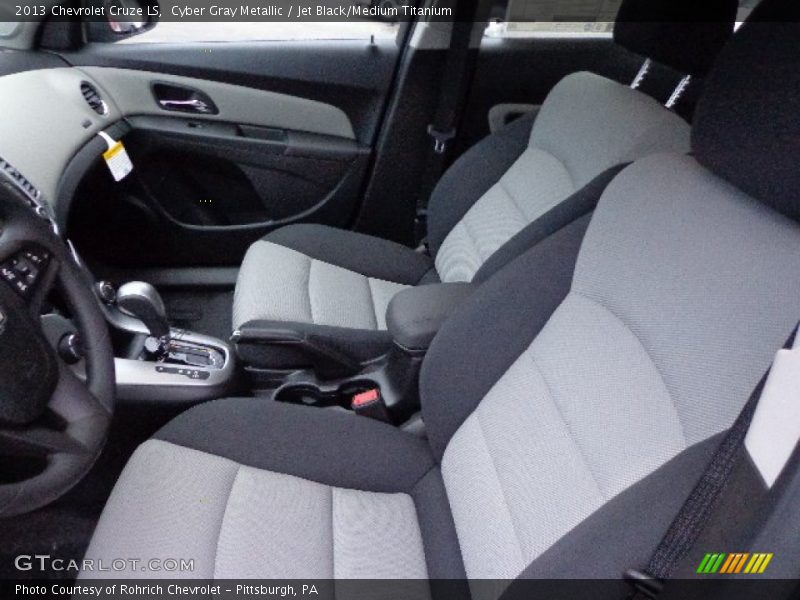 Cyber Gray Metallic / Jet Black/Medium Titanium 2013 Chevrolet Cruze LS