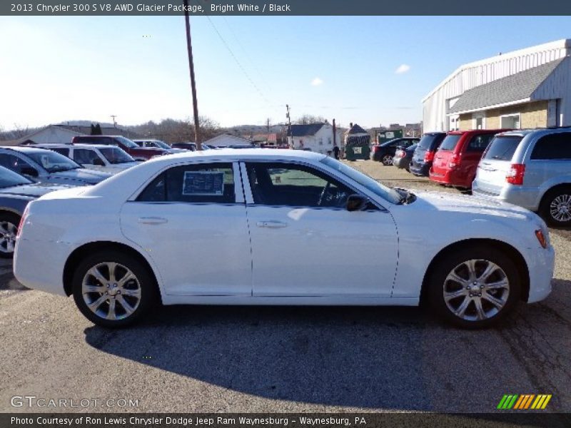 Bright White / Black 2013 Chrysler 300 S V8 AWD Glacier Package