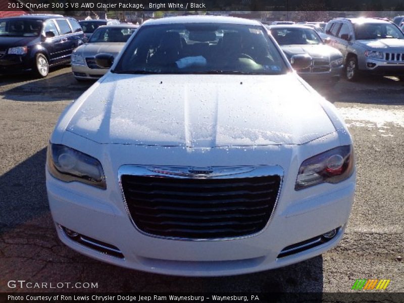 Bright White / Black 2013 Chrysler 300 S V8 AWD Glacier Package