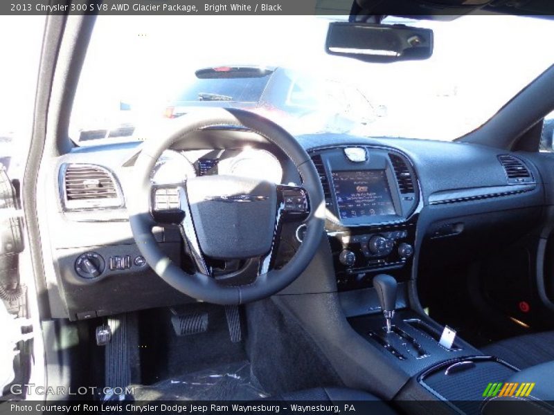 Bright White / Black 2013 Chrysler 300 S V8 AWD Glacier Package