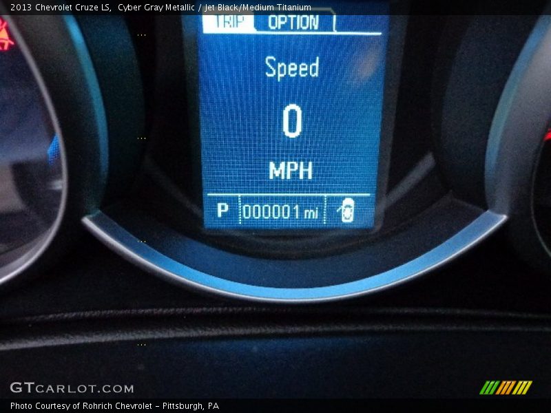 Cyber Gray Metallic / Jet Black/Medium Titanium 2013 Chevrolet Cruze LS