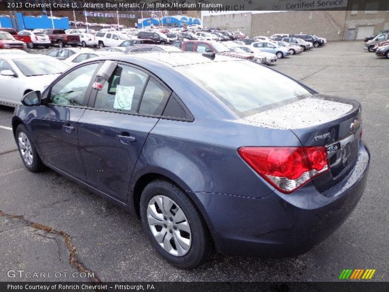 Atlantis Blue Metallic / Jet Black/Medium Titanium 2013 Chevrolet Cruze LS