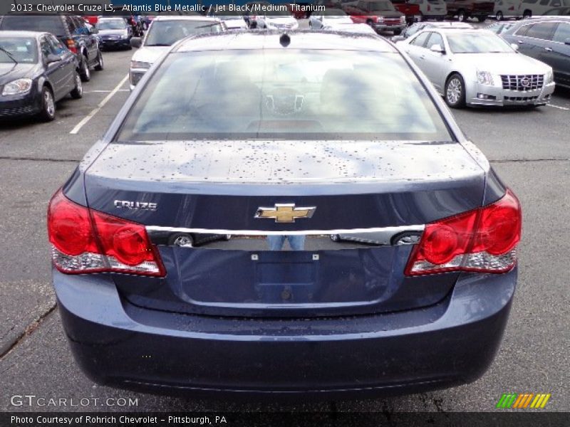 Atlantis Blue Metallic / Jet Black/Medium Titanium 2013 Chevrolet Cruze LS