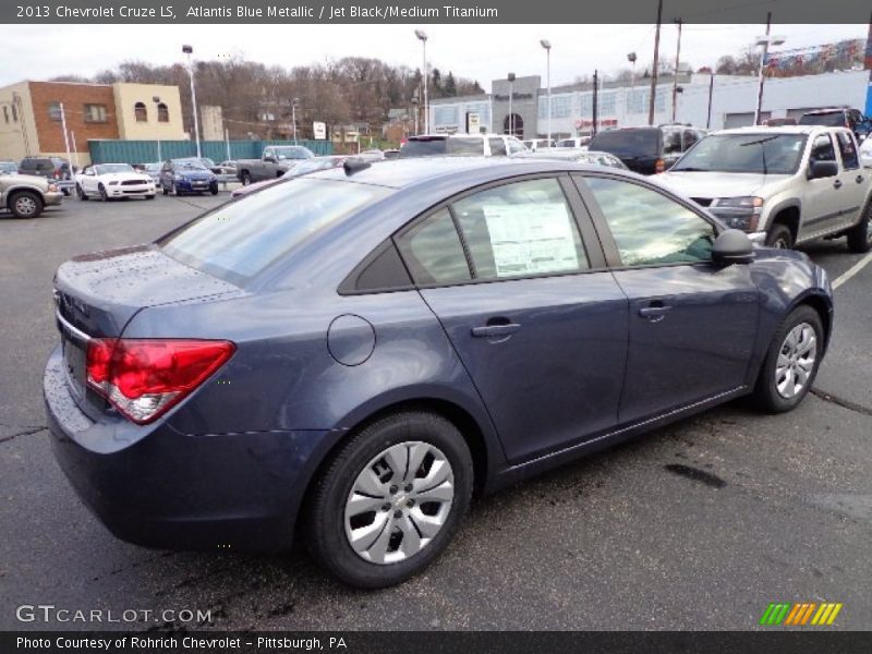 Atlantis Blue Metallic / Jet Black/Medium Titanium 2013 Chevrolet Cruze LS