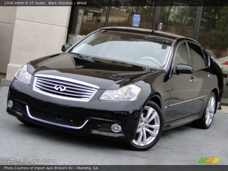 Black Obsidian / Wheat 2008 Infiniti M 35 Sedan