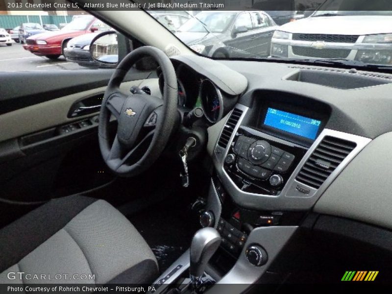 Atlantis Blue Metallic / Jet Black/Medium Titanium 2013 Chevrolet Cruze LS
