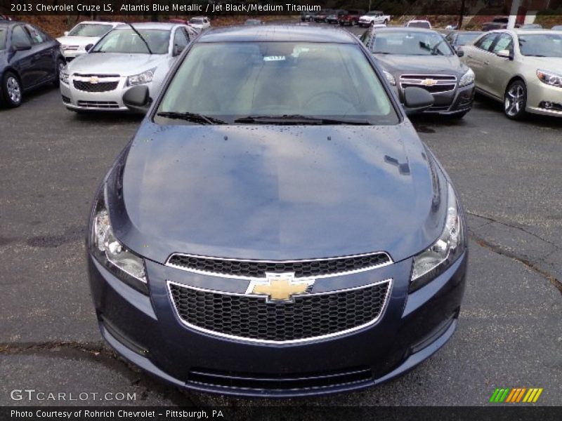 Atlantis Blue Metallic / Jet Black/Medium Titanium 2013 Chevrolet Cruze LS