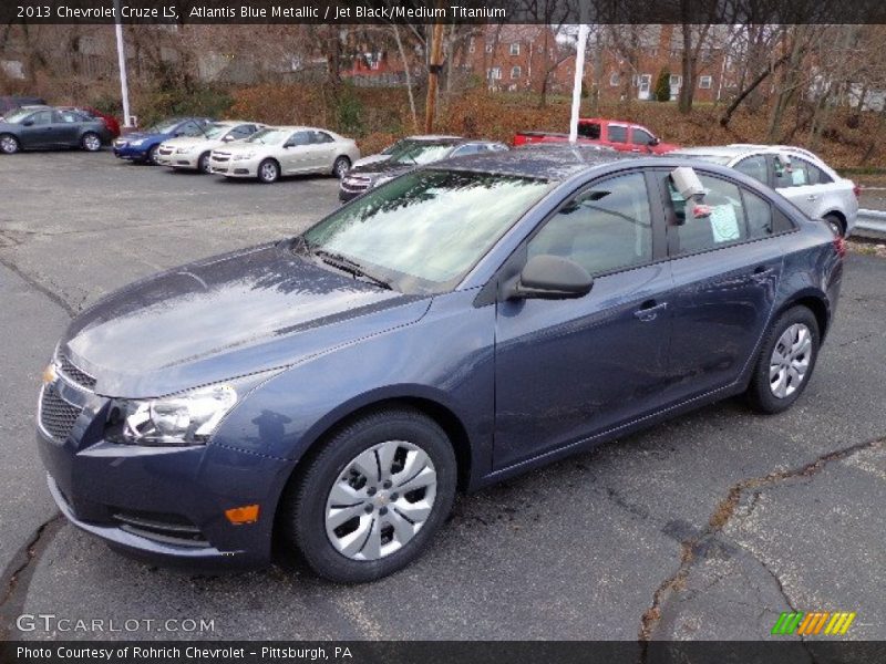 Atlantis Blue Metallic / Jet Black/Medium Titanium 2013 Chevrolet Cruze LS