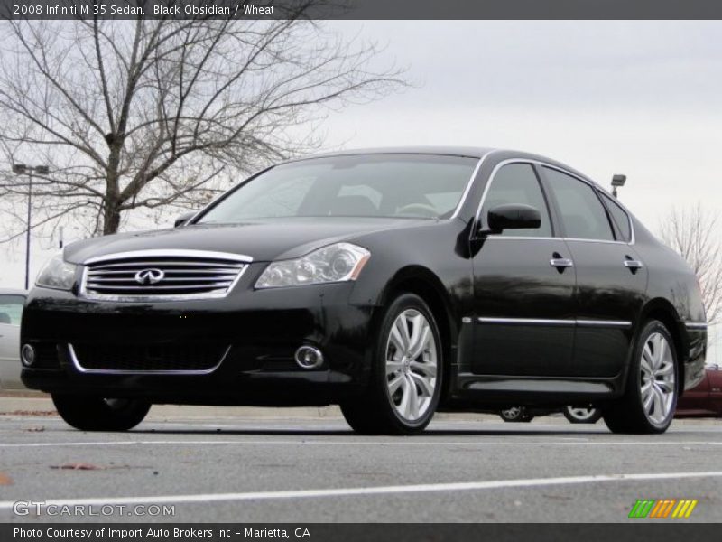 Black Obsidian / Wheat 2008 Infiniti M 35 Sedan