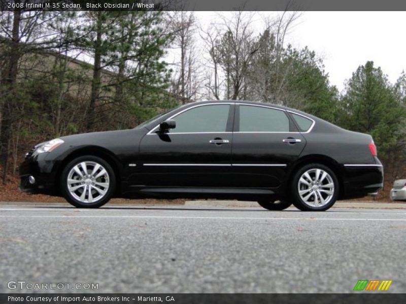 Black Obsidian / Wheat 2008 Infiniti M 35 Sedan